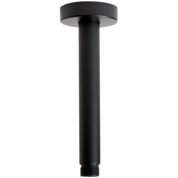 Black Matte 6" Round Ceiling Shower Arm
