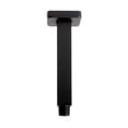 thumbnail image 1 of Black Matte 6" Square Ceiling Shower Arm, 1 of 6