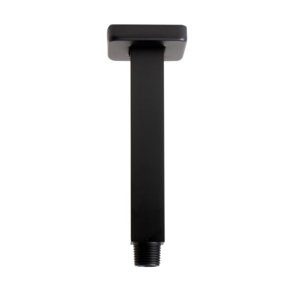 Black Matte 6" Square Ceiling Shower Arm