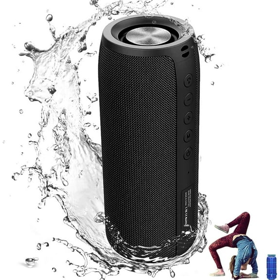 Black Onyx Aursear Waterproof Double Speaker Bluetooth Speaker Portable Wireless Stereo Sound