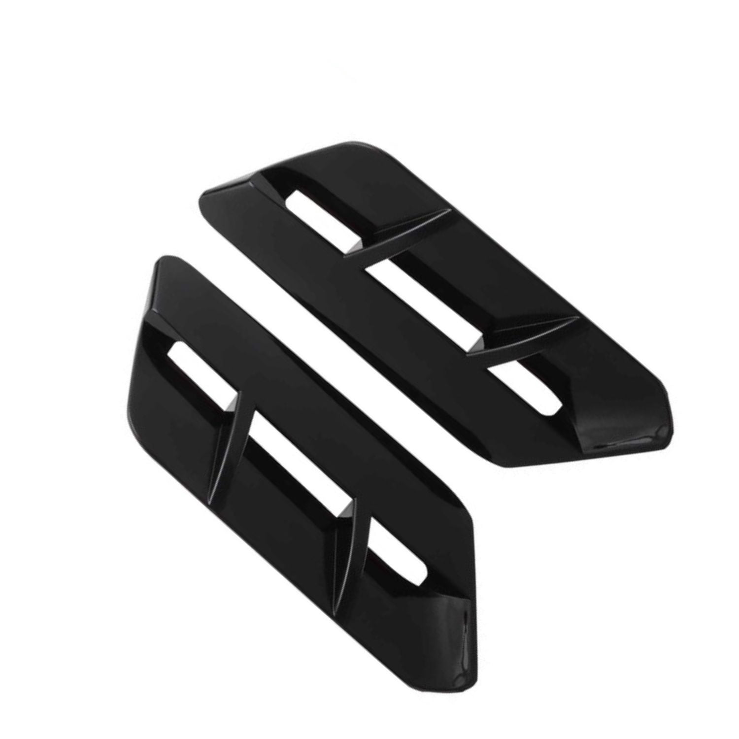 Black Matte Engine Hood Air Outlet Vent Cover Trim For Challenger 2015-2020