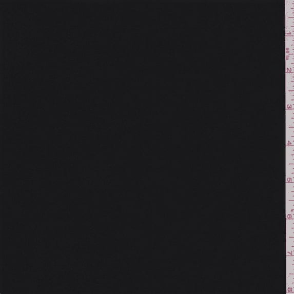 Black Matte Jersey, Fabric Sold By the Yard