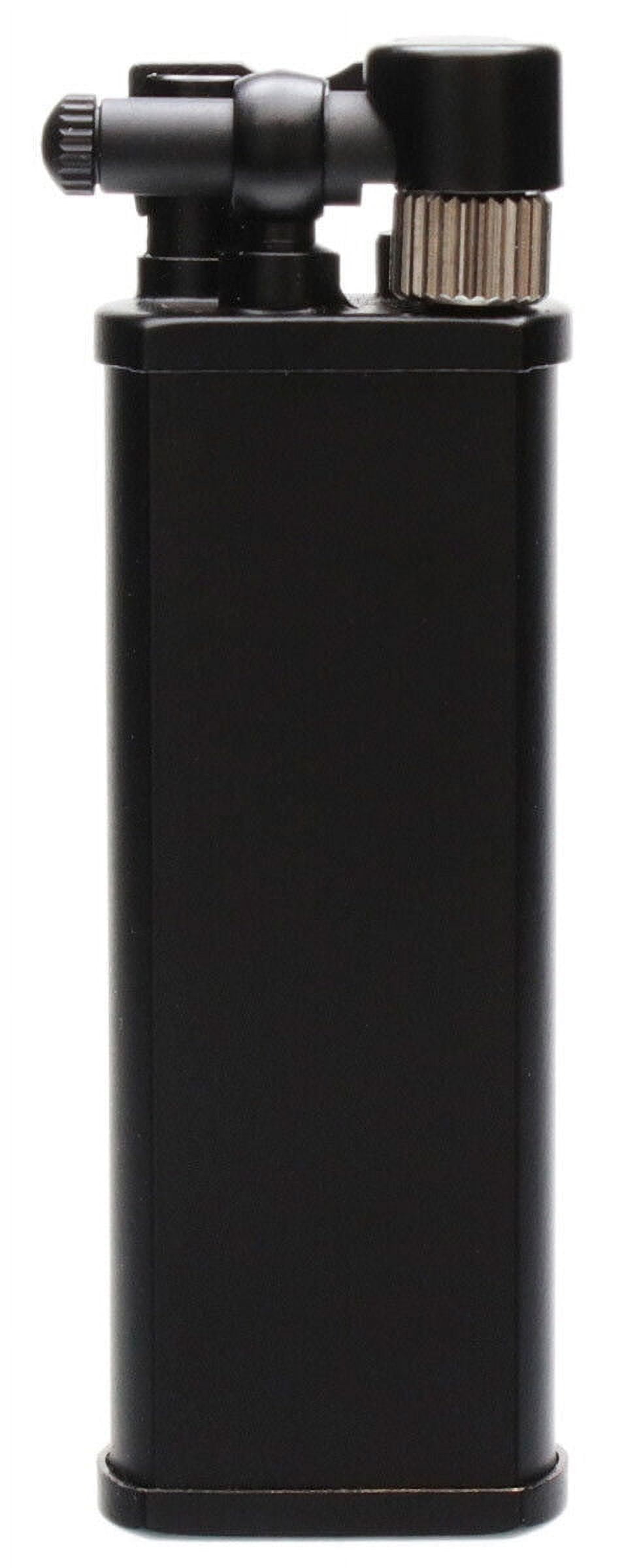 Black Matte Kiribi Kenshi Double Soft Flame Pipe Lighter - 3080