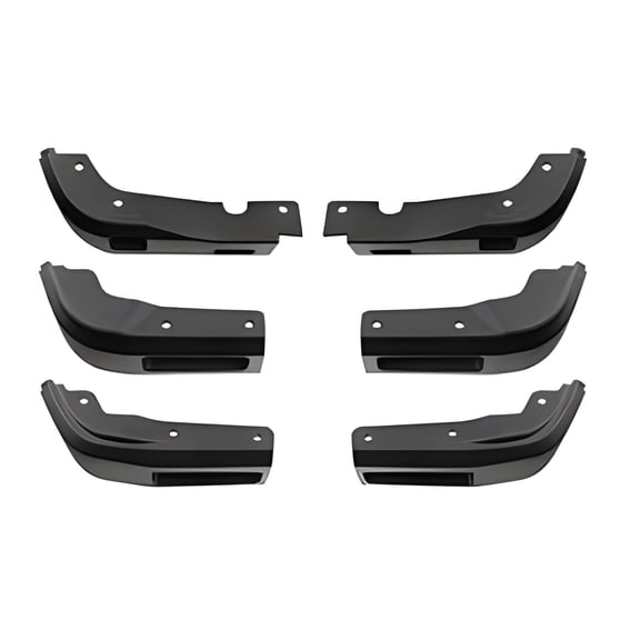 Black Matte Mud Flaps for 1500 Pickup 2019-2025, ABS Front Rear Splash Guards, 4 Piece Truck Guard Set for Road Debris During Daily Driving
