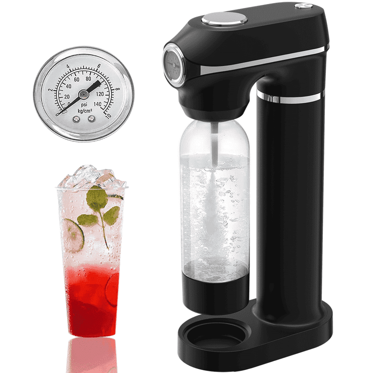 QINIUXO Soda Maker,Sparkling Water Maker with 1L Bottle & Pressure