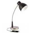 thumbnail image 1 of Black Matte and Silver LED Adjustable Desk Lamp, 1 of 5