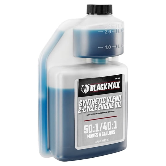 Black Max 16oz Synthetic Blend 2-Cycle Oil, Makes 6 Gallons