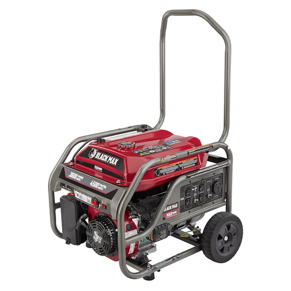 Black Max 3600W Gas Generator with Auto Shutdown, Carb-Compliant