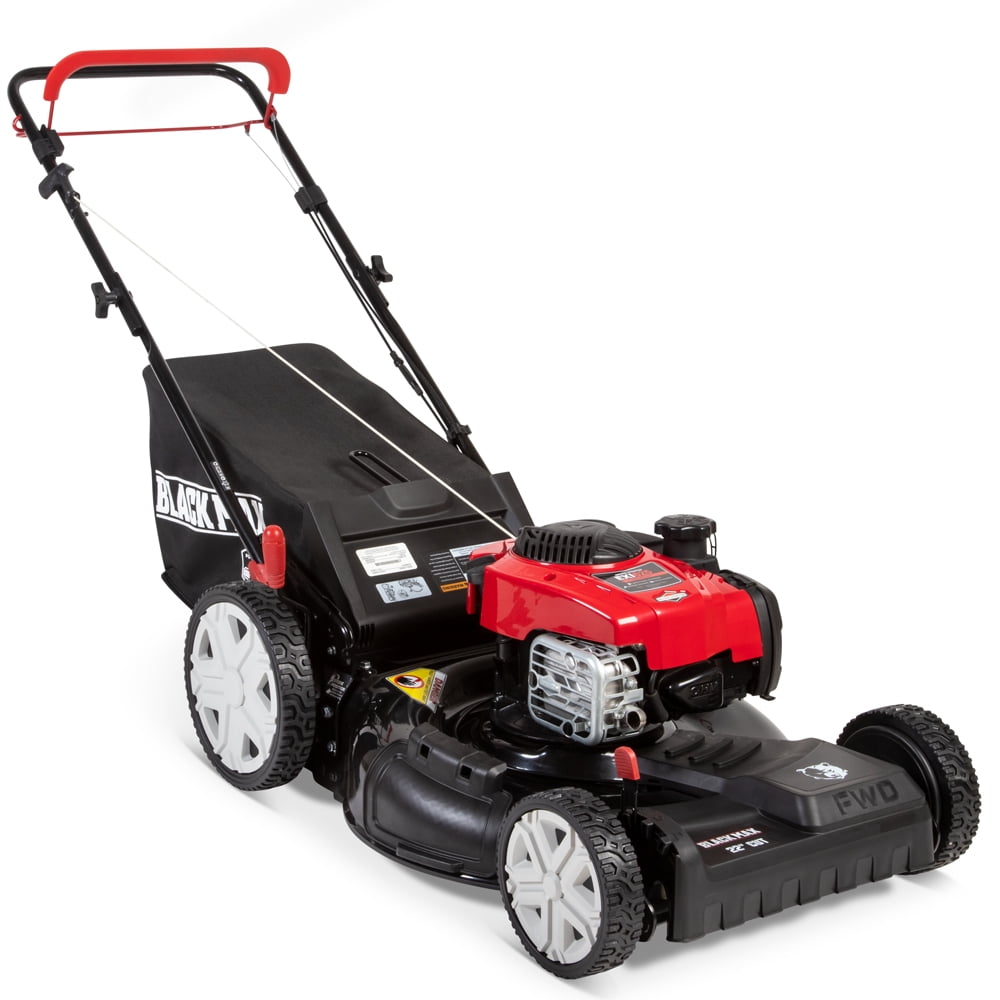 Walmart Coupons of Black Max Self Propelled Mower 150cc 625 Series Briggs and Stratton Engine