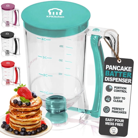 Black Measuring Label Pancake Batter Dispenser for Multi Baking Use