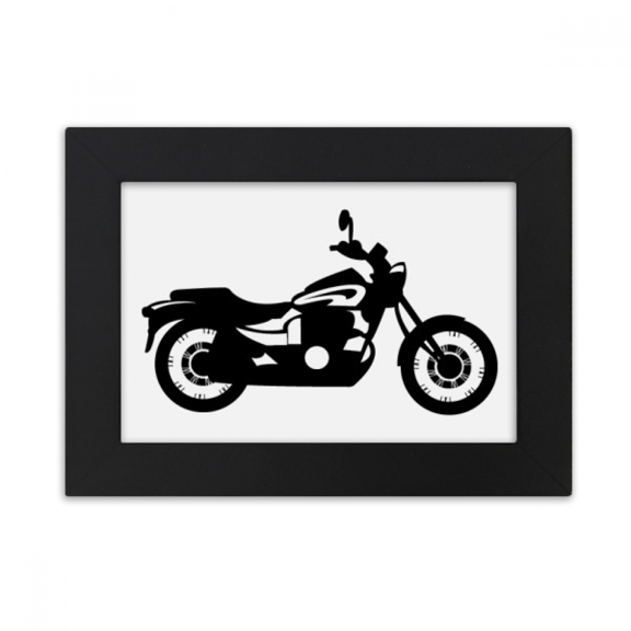 Black Mechanical Motorcycle Illustration Desktop Photo Frame Ornaments Picture Art Painting