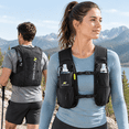 Black Medium 5L Running Hydration Vest with 2 TPU Soft Flasks - Walmart.com