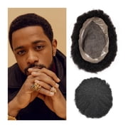 Black Men African Curly Wig - Breathable and Natural-Looking Mens Wig for Fashion and Daily Wear Breathable, lightweight