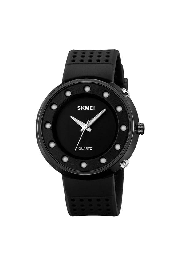 Black Men'S Casual Waterproof Watch With Analog-Digital Quartz Movement, Wristwatch With Digital Display Stainless Steel Border Style Fashion Watch