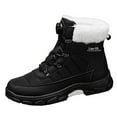 thumbnail image 1 of Black Men'S High-Top Winter Boots With Warm Lining Comfortable For Snow And Cold Weather Trendy Youth Design Durable And Insulated, 1 of 4