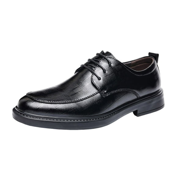 Black Men Summer Casual Footwear Featuring Business Formal Style And Soft Sole For Outdoor Indoor Activities And Comfort