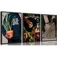 thumbnail image 1 of Black Men Wall Art Set of 3 Fashion African American Black Man Poster Prints Record Music DJ Painting Pictures Wall Decor Mental Health Artwork for Living Room Bedroom Decoration, 1 of 6
