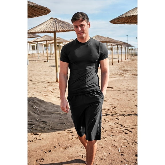 Black Men's Shorts S2407