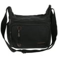 thumbnail image 1 of Black Mens Canvas Shoulder Messenger Bag Crossbody Satchel Travel Man's Bags, 1 of 10