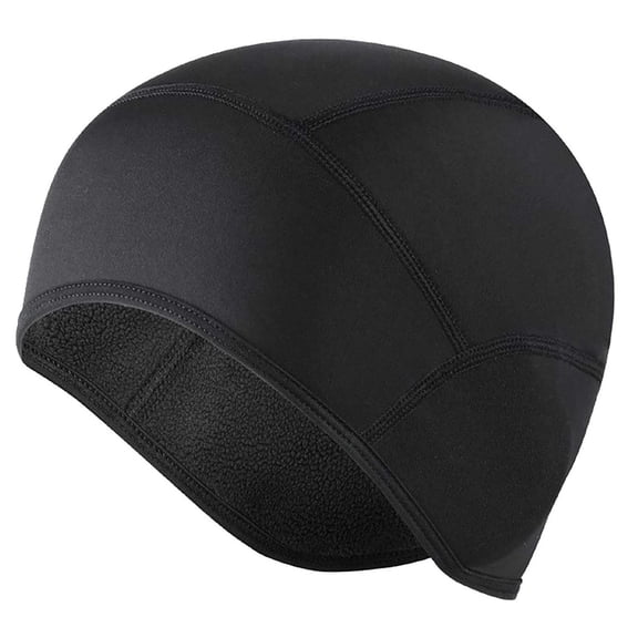 Black Mens Fleece Lined Balaclava Ski Hat Winter Windproof Thermal Head Cover For Outdoor Sports Skiing Cold Weather Activities And Winter Wear Free Size