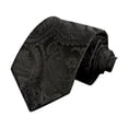 thumbnail image 1 of Black Mens Slim Satin Tie For Business Professional Attire With Sturdy Insert Secure Hold Approximately 57 Inches Long Free Size, 1 of 3