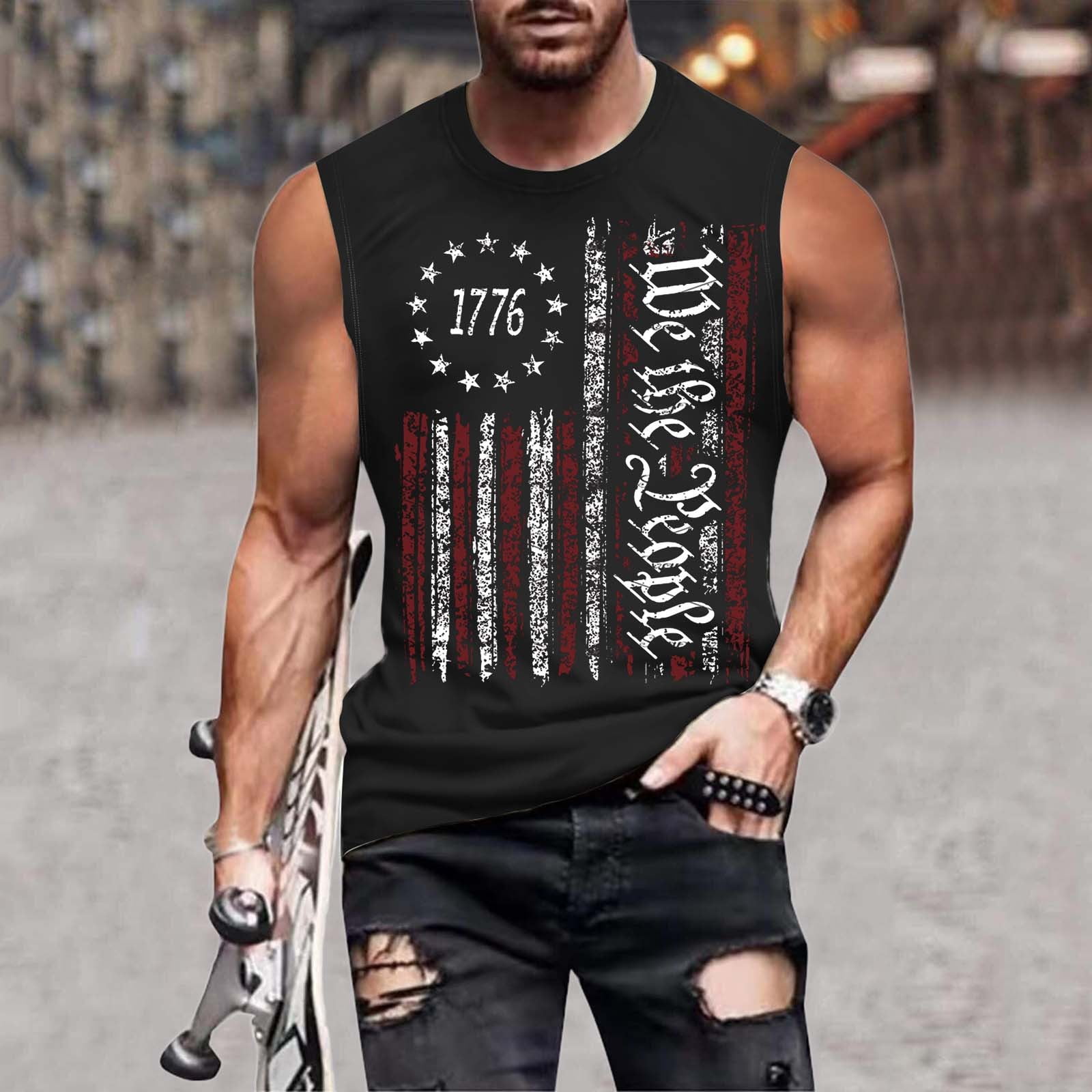 Patriotic workout tank sale