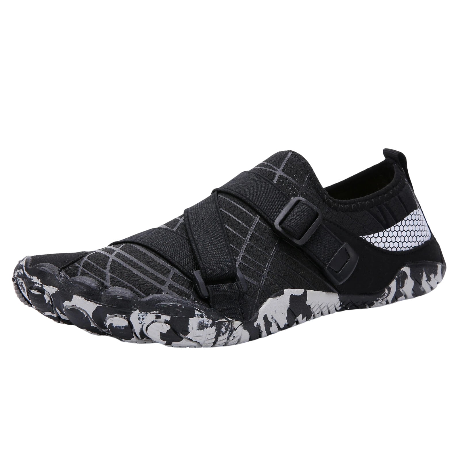 Black Mens Water Shoes Aqua Shoes For Hiking Diving Swimming Outdoor ...