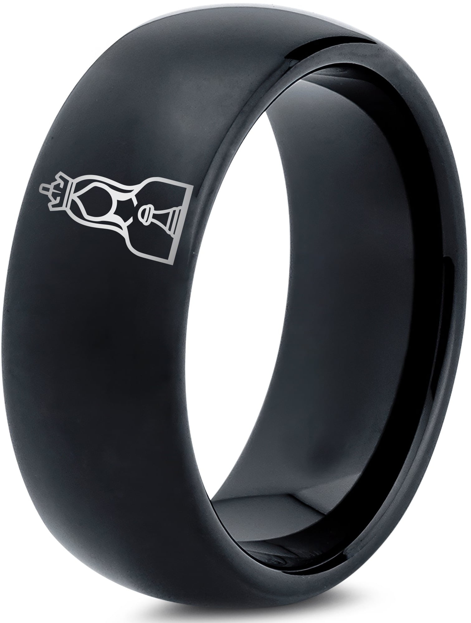 Computer Rings For Men Tungsten Handmade Jewelry Mens Rings Black Gamer Trendy Wife Gift ...