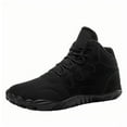 thumbnail image 1 of Black Mens Winter Boots With Drawstring And Fleece Lining For Cold Weather Comfort And Warmth, 1 of 6