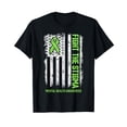 thumbnail image 1 of Black Mental Health Awareness T-Shirt with Green Ribbon Design to Fight the Stigma, 1 of 5