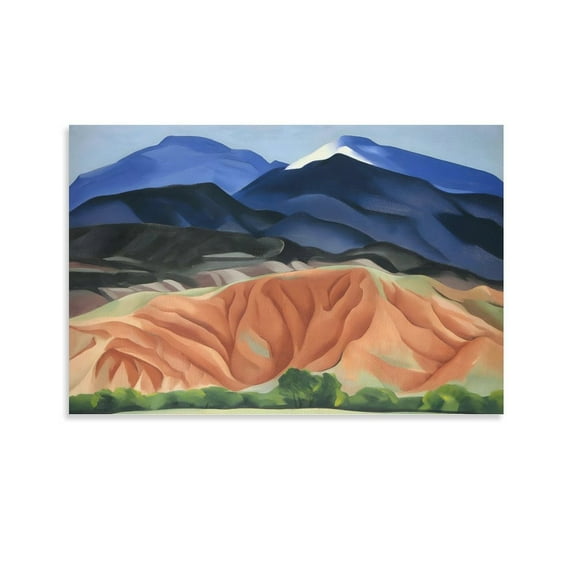 Black Mesa Landscape, New Mexico by Georgia OKeeffe Painting Poster Canvas Wall Art Poster Decorative Bedroom Modern Home Print Picture Artworks Posters 24x36inch(60x90cm)