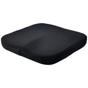 Black Mesh 15.7 x 15.7 x 2.4 in / 40 x 40 x 6 cm Seat Cushion, High Rebound Breathable Polyester Fiber, Non-Collapsing, Comfortable Sitting, Office, Car, and Home Use