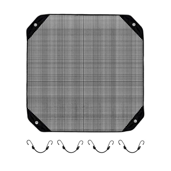 Black Mesh Ac Unit Covers Outdoor, 71*71 Air Conditioner Cover for Outside, Dust-Proof Protective Air Conditioner Covers for Outside, All-Weather Ac Covers for Outside, Ideal for