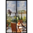 thumbnail image 1 of Black Mesh, Quick Install Mesh Magnetic Screen 40” x 85.5” - Helps Keep Bugs & Insects Out - Perfect for Single Doors Leading to your Porch or Patio - Folds for Easy Storage, 1 of 7