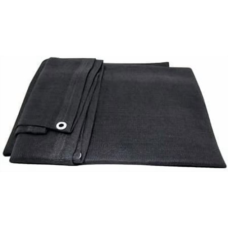 Black Mesh Shade Net Shade Tarp Construction Fence Dust and Wind Tarp Canopy Shade Panel Koi Pond Screen (XL Sizes) (6' X 100')