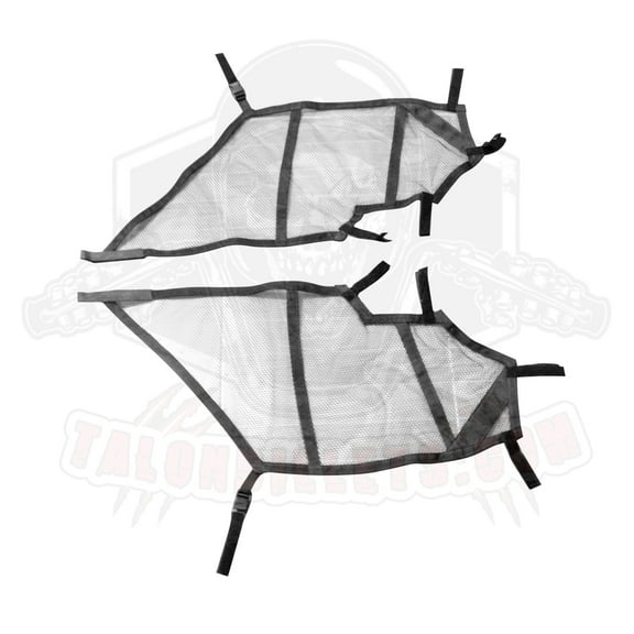Black Mesh Window Net Set for Polaris RZR200 RZR 200 All Year Left & Right Pair