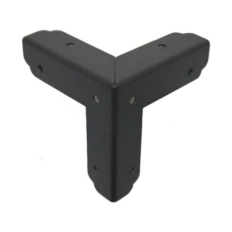 Black Metal Antique Corner Protector Wooden Box Corner Cover Protection  Feet Edge Decorative J0V4