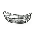 thumbnail image 1 of Black Metal Boat Shaped Basket, 1 of 8