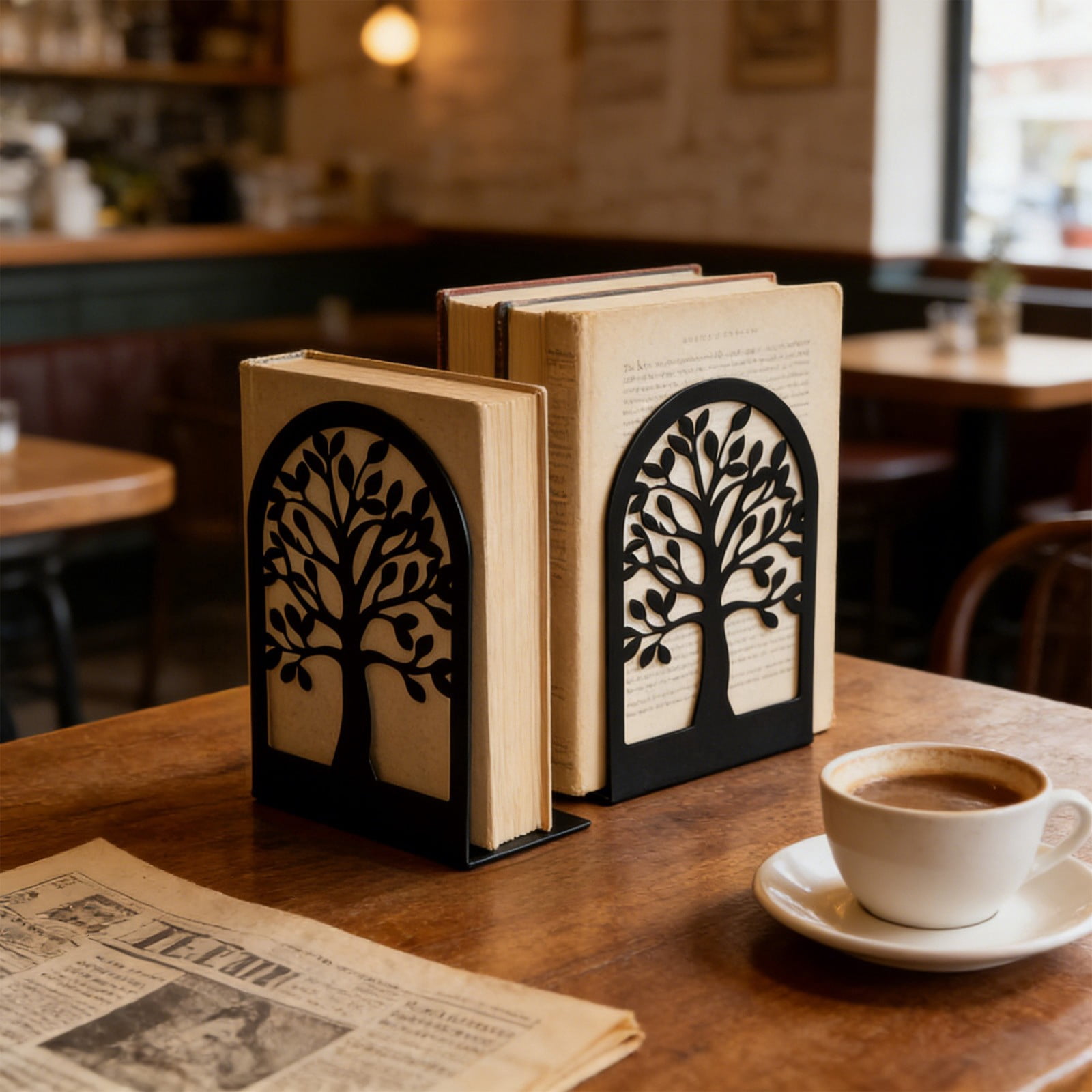 Black Metal Bookends Pair, L-Shaped Book Holders for Heavy Books ...