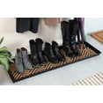 thumbnail image 1 of Black Metal Boot Tray with Diamond Coir and Rubber Insert, 1 of 9