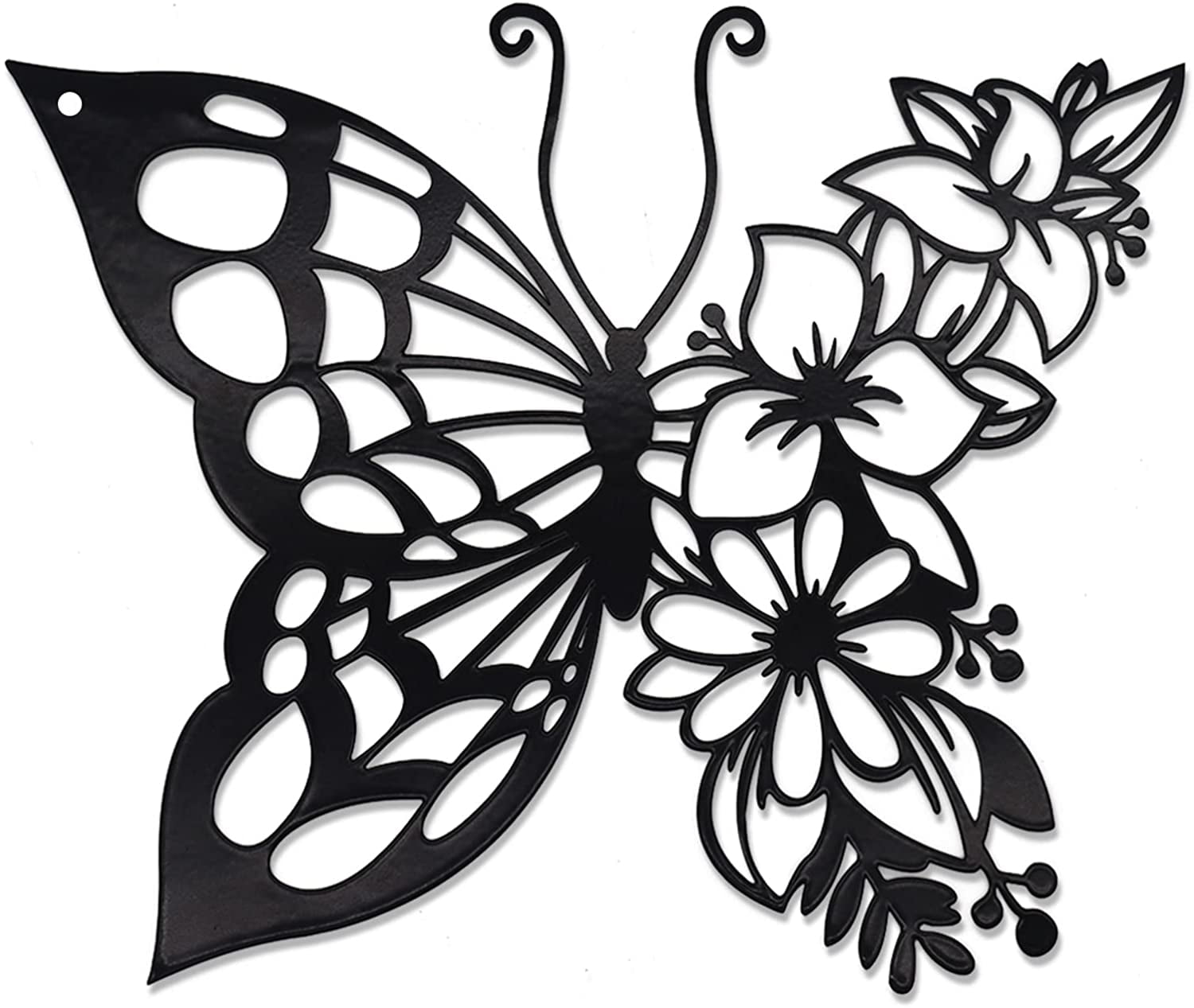 Black Metal Butterfly Wall Art Wall Decor Wall Sculpture Wall Hanging