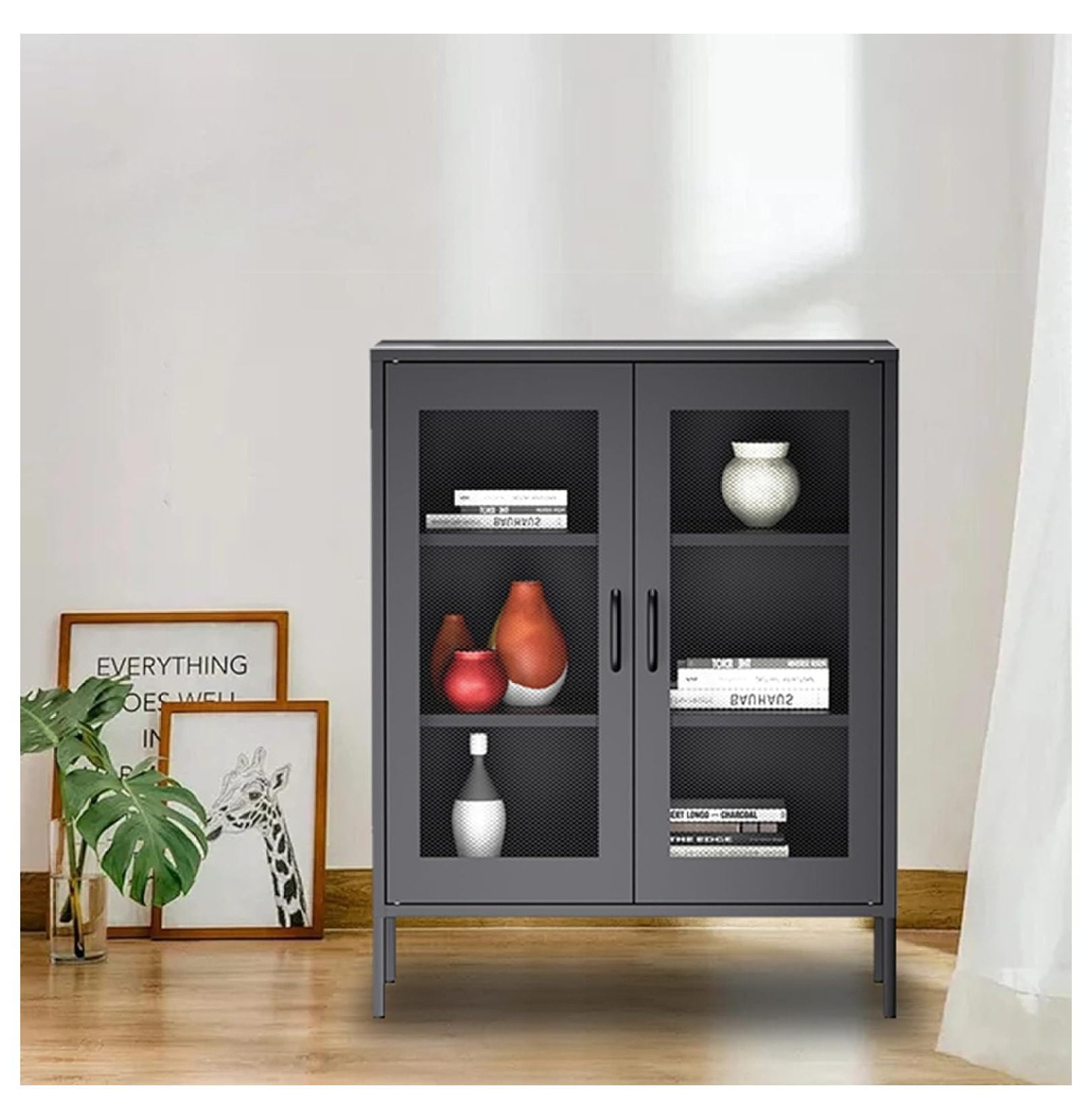 Black Metal Cabinet,Metal Storage Cabinet，Metal Locker Storage Cabinet ...