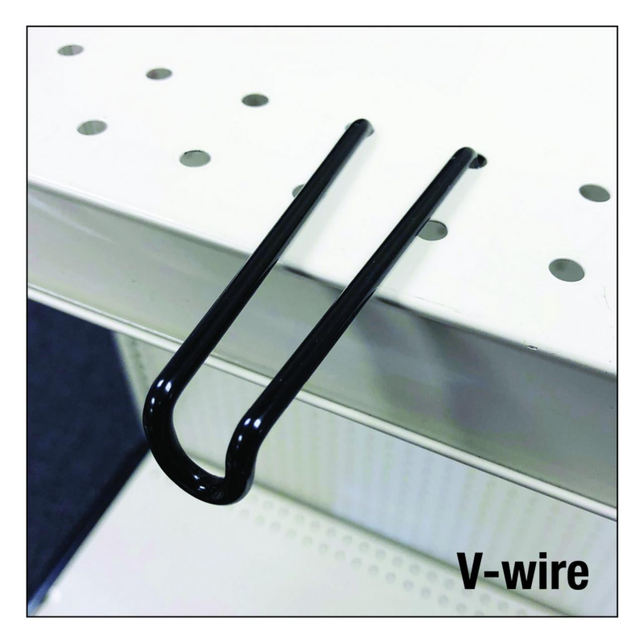 Black Metal Clip Strip Peg Hook