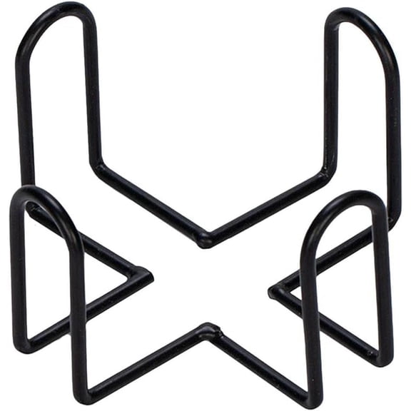 Black Metal Coaster Holder, Black Iron Coaster Stand for Square or Round Coaste Sets, Bar Coasters, Bar Tools, Metal Storage Rack Coasters Shelf (4.40 X 4.40 X 2.48inch)