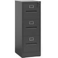 thumbnail image 1 of Black Metal File Cabinet with 3 Drawer,Vertical File Cabinet with Lock for A4/Letter/Legal Size Files,Steel Filing Cabinets for Home Office,Assembly Required, 1 of 7