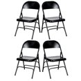 thumbnail image 1 of Black Metal Folding Chair - Sold in Sets of 4 by Chivari, 1 of 13