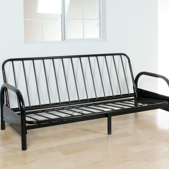 Black Metal Futon Frame, Adjustable For A Versatile Living Space Frame Modern And Comfortable
