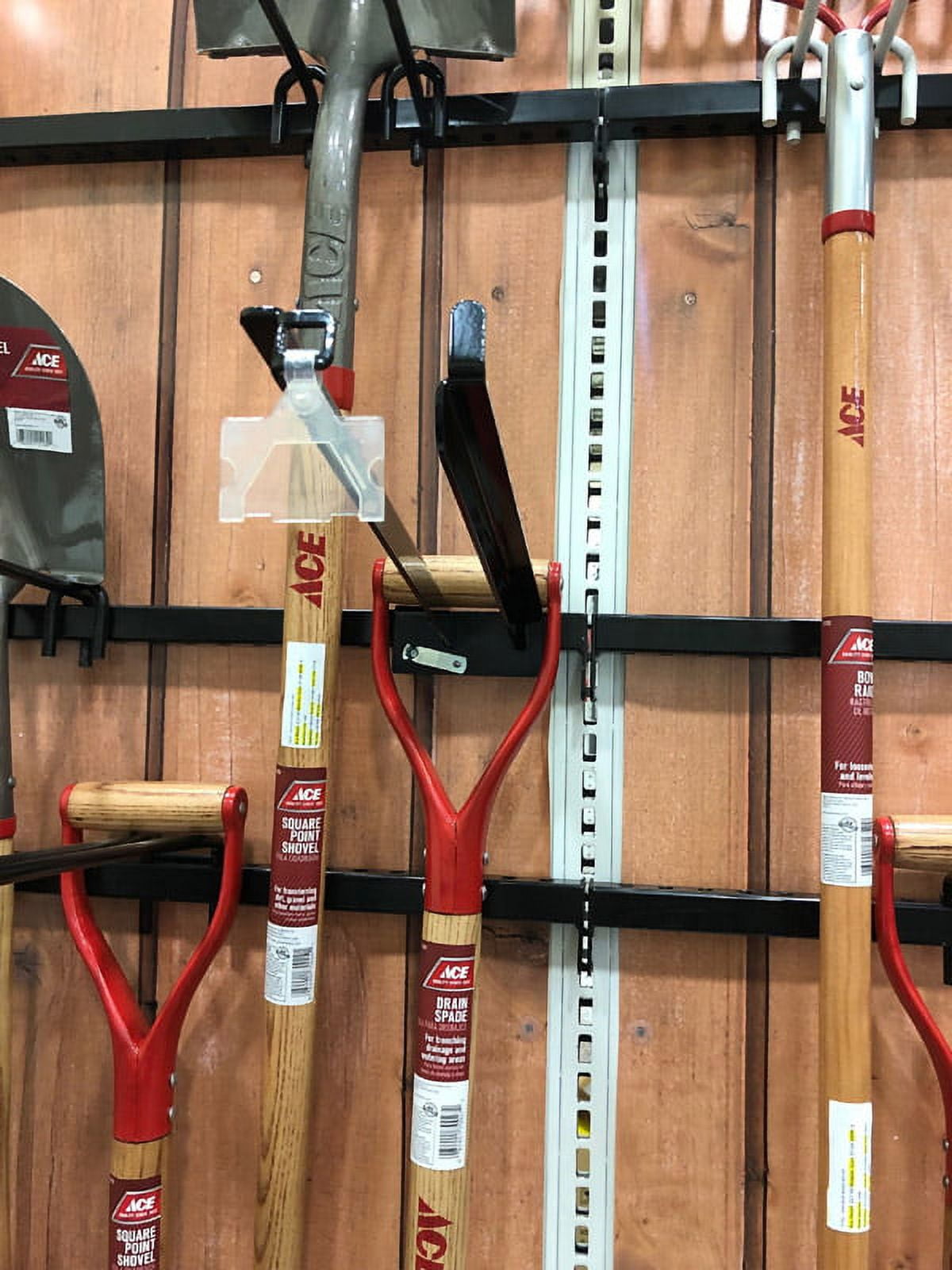 Black Metal Garden Tool Hook Display