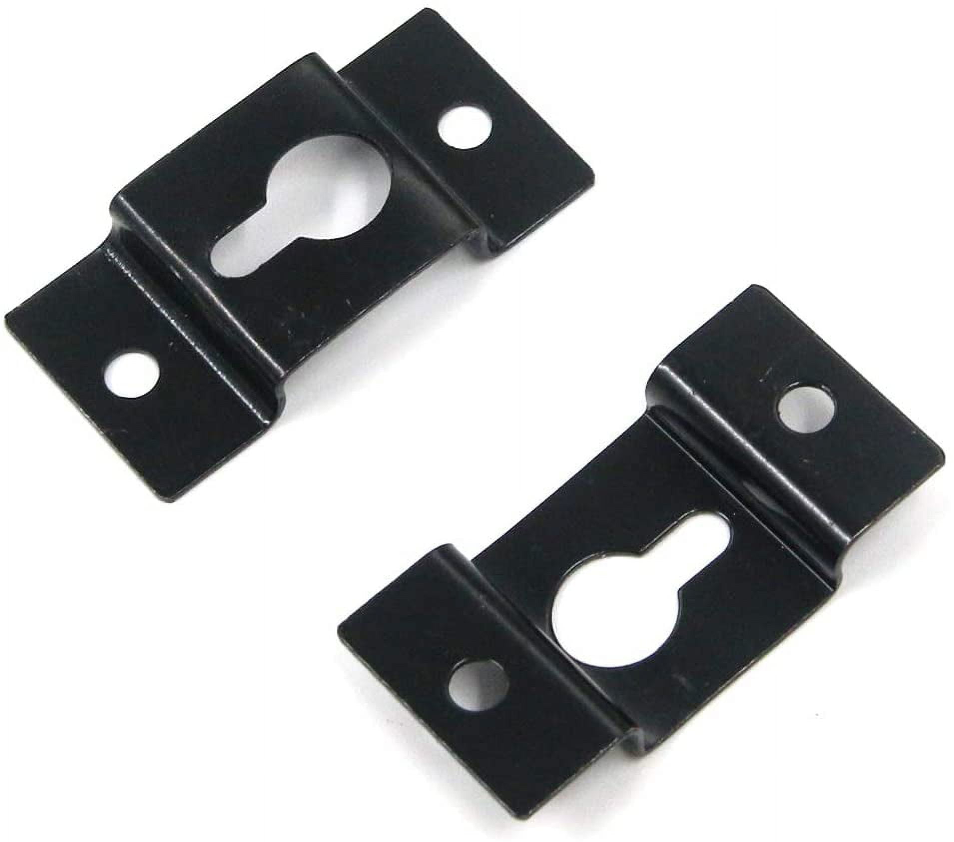 Black Metal Keyhole Hangers 20 PCS for Mirrors, Picture