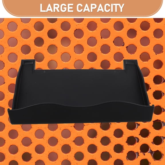 Black Metal Pegboard Tray Shelf Wall Storage Organizer for Home Bedroom Study Gaming Rooms